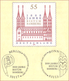 Sonderbriefmarke - 1000 Jahre Bistum Bamberg