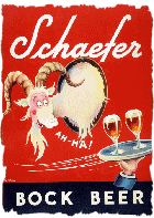 Englische Bockbierwerbung