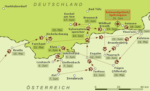 Brunos Wanderroute