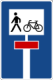 Sackgasse mit Durchlass für Fußgänger/Radfahrer (35750)
